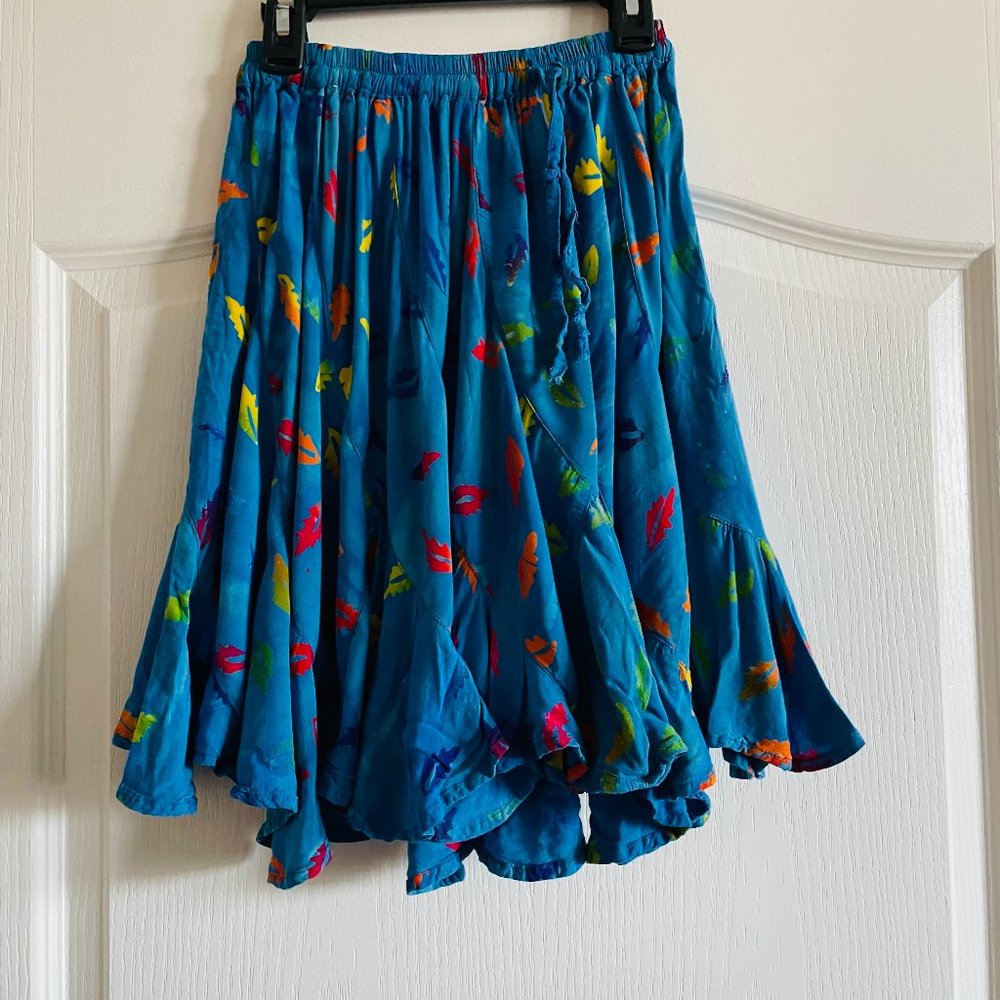 Our House Fashions Godet Circle Rayon Skirt Size S